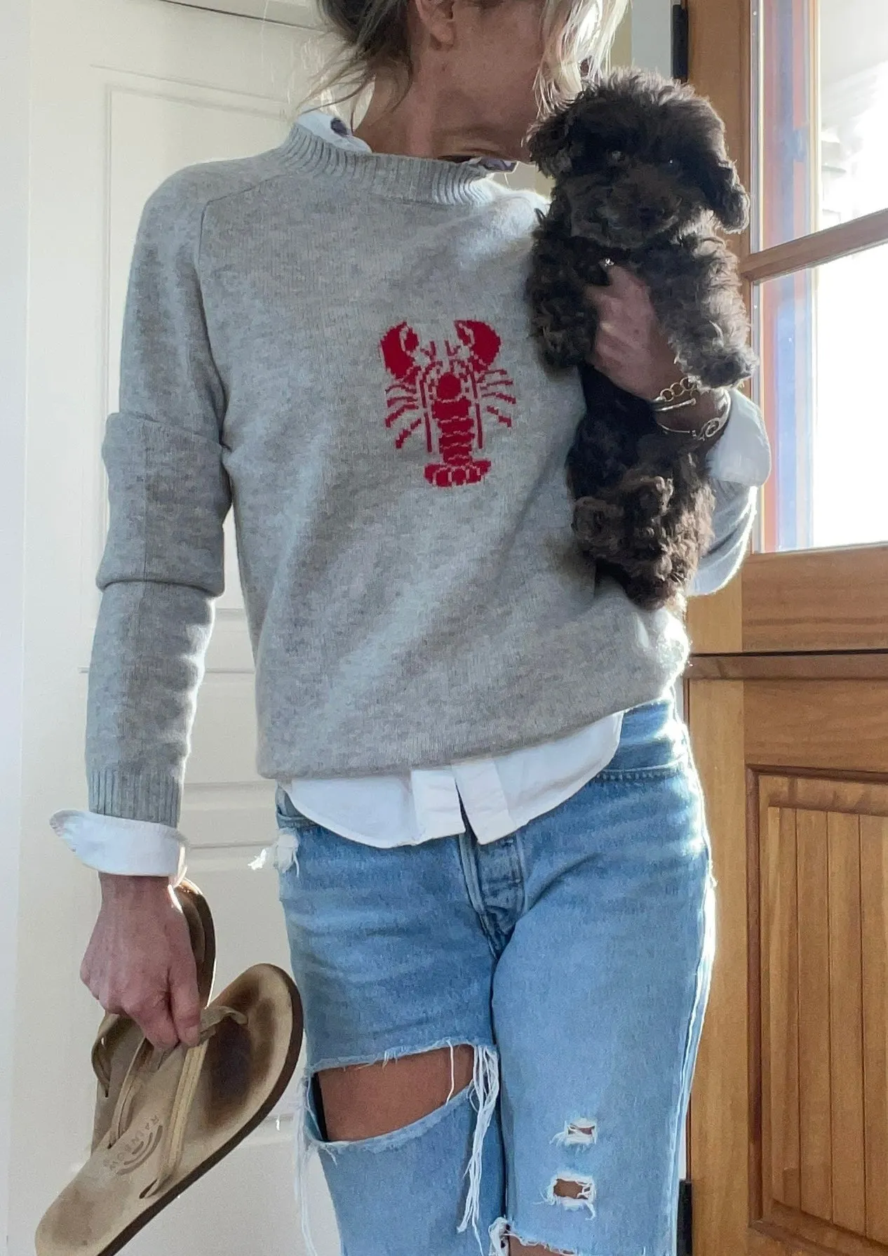 100% Cashmere LUX Lobster Sweater