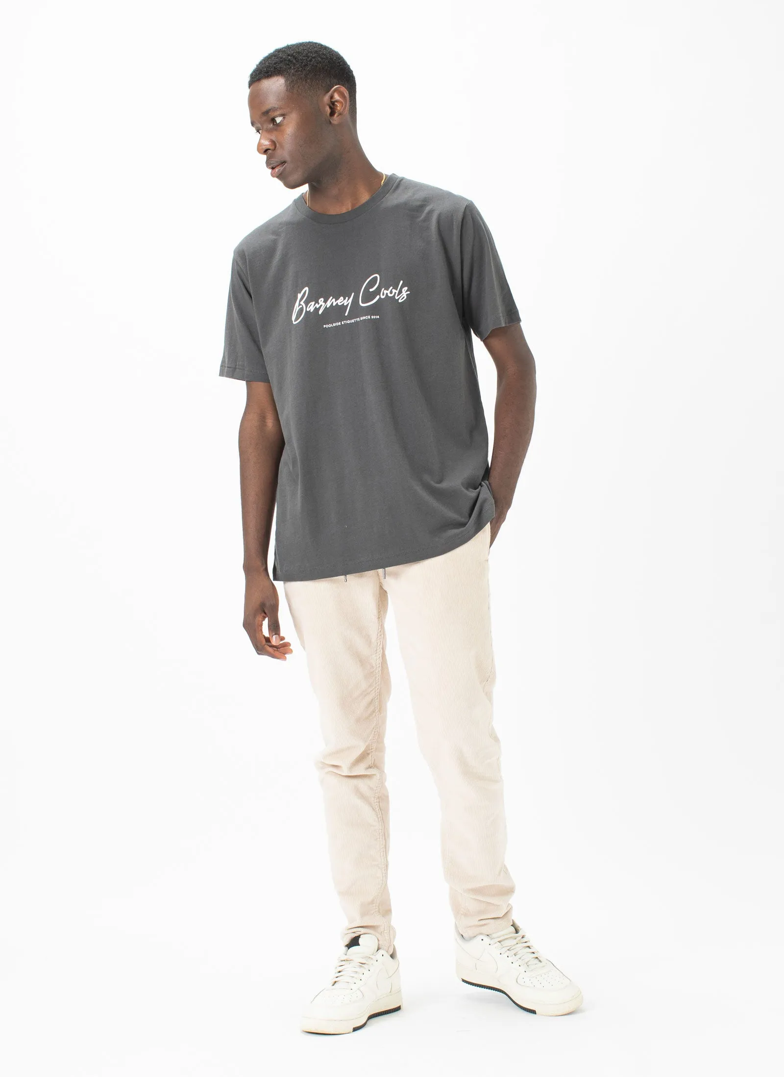 Barney Cools Script Tee Pigment Black