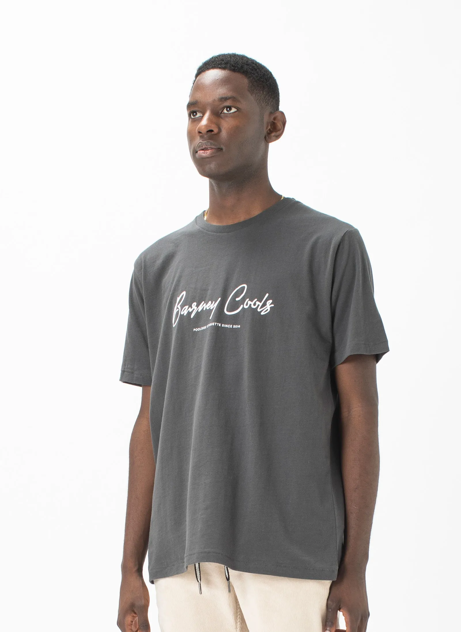 Barney Cools Script Tee Pigment Black