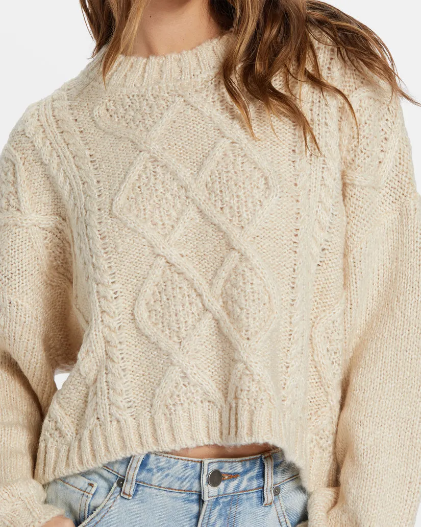 BILLABONG Modern Love Cableknit Sweater