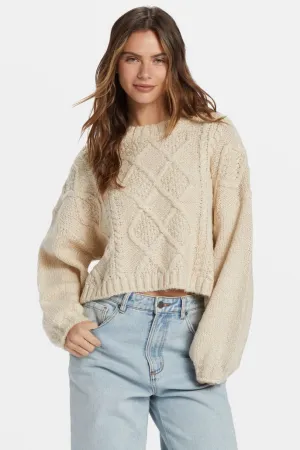 BILLABONG Modern Love Cableknit Sweater