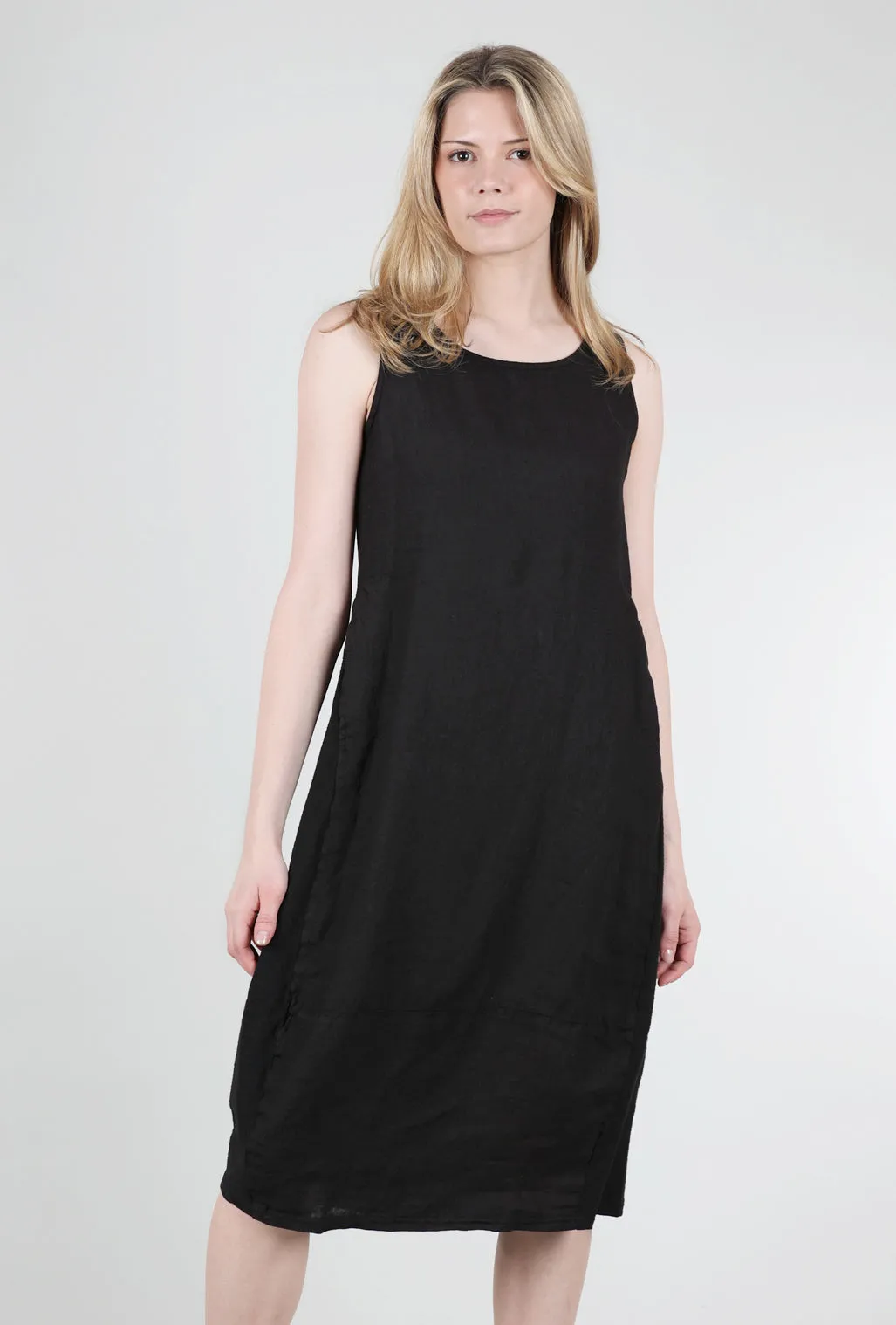 Bubble Tank Dress, Black