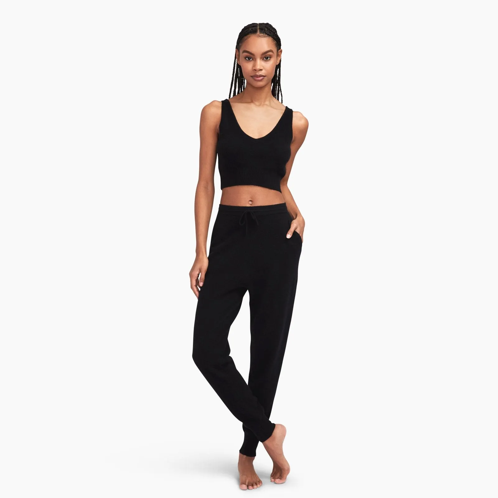 Cashmere Cropped Tank Top