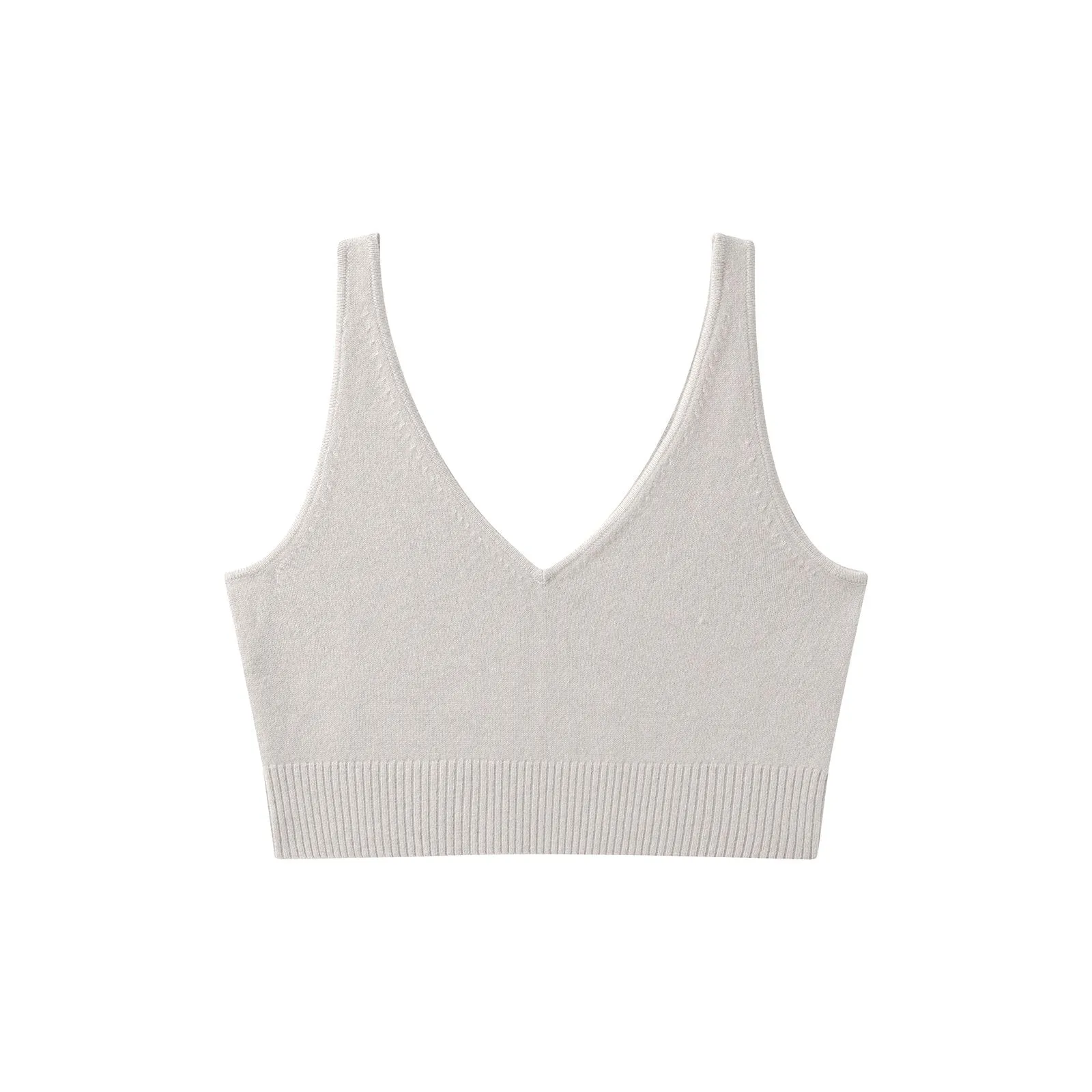 Cashmere Cropped Tank Top