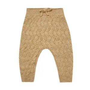 Cozy Heathered Knit Pant - Honey - FINAL SALE