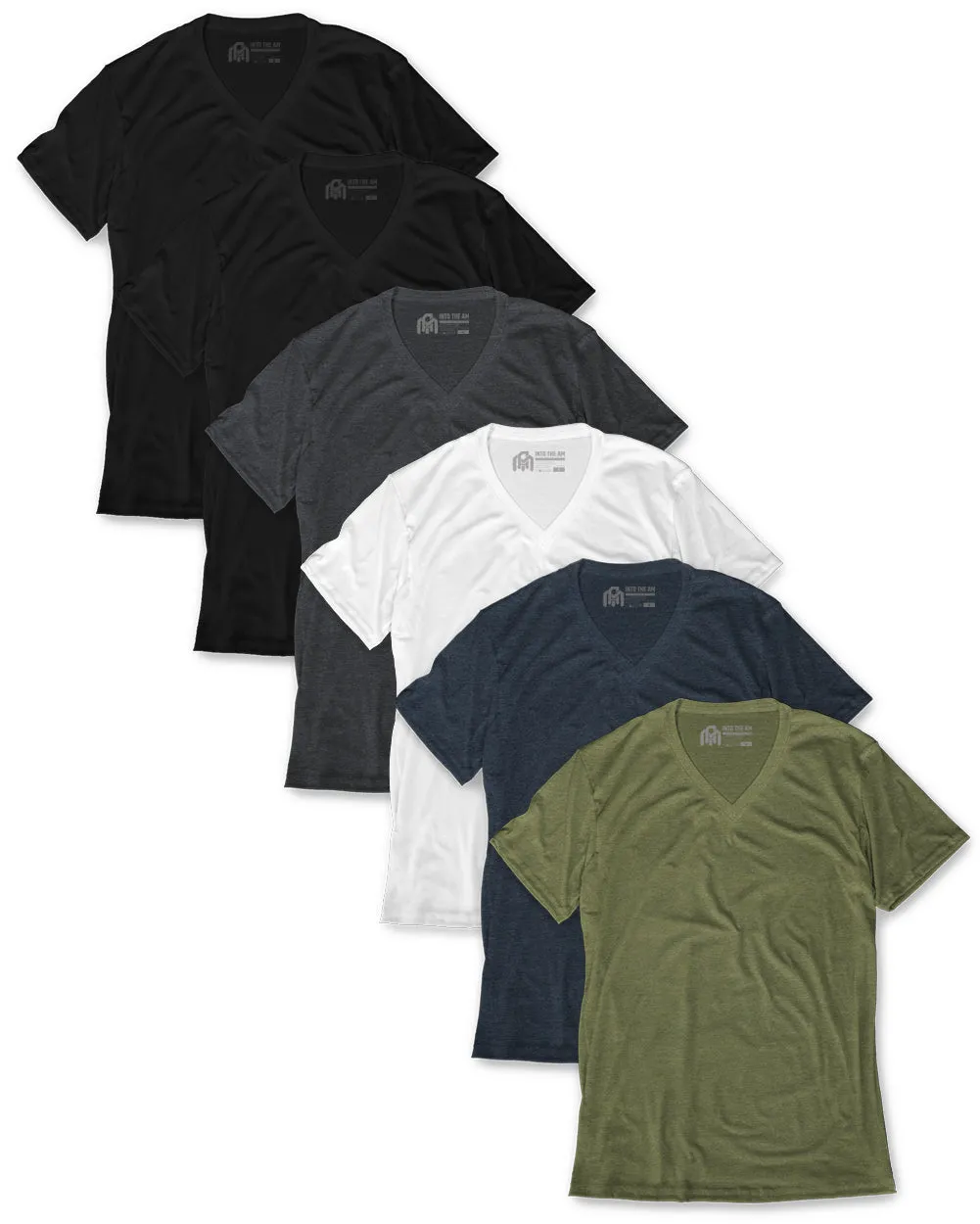 Custom 6 Pack V-Neck Tee - Non-Branded