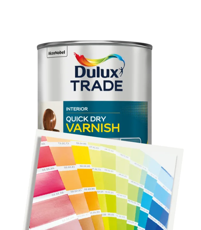 Dulux Trade Quick Dry Varnish Satin - Tinted Colour Match