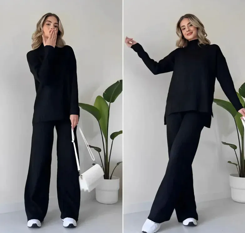 Elegant Essentials Turtleneck and Trousers Set