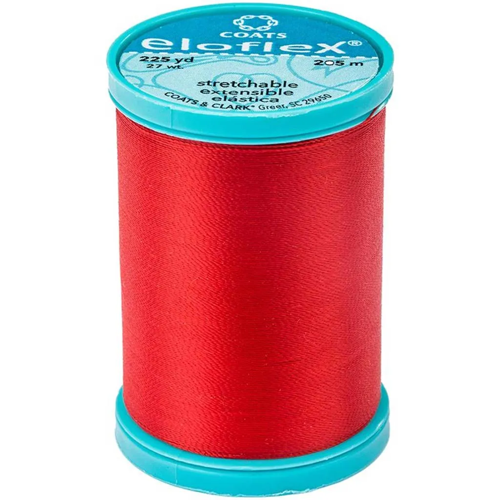 Eloflex Stretch Thread 225yd, Atom Red