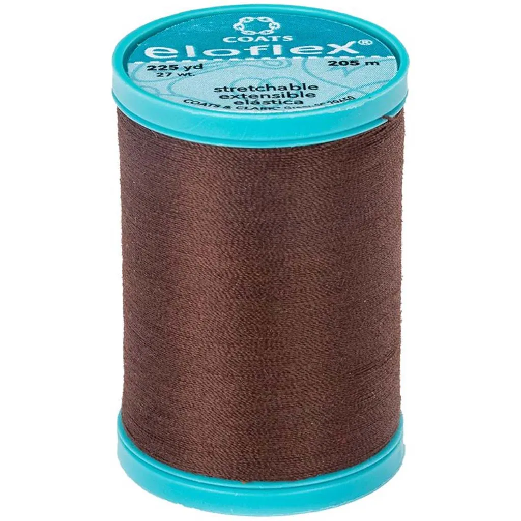 Eloflex Stretch Thread 225yd, Dark Brown