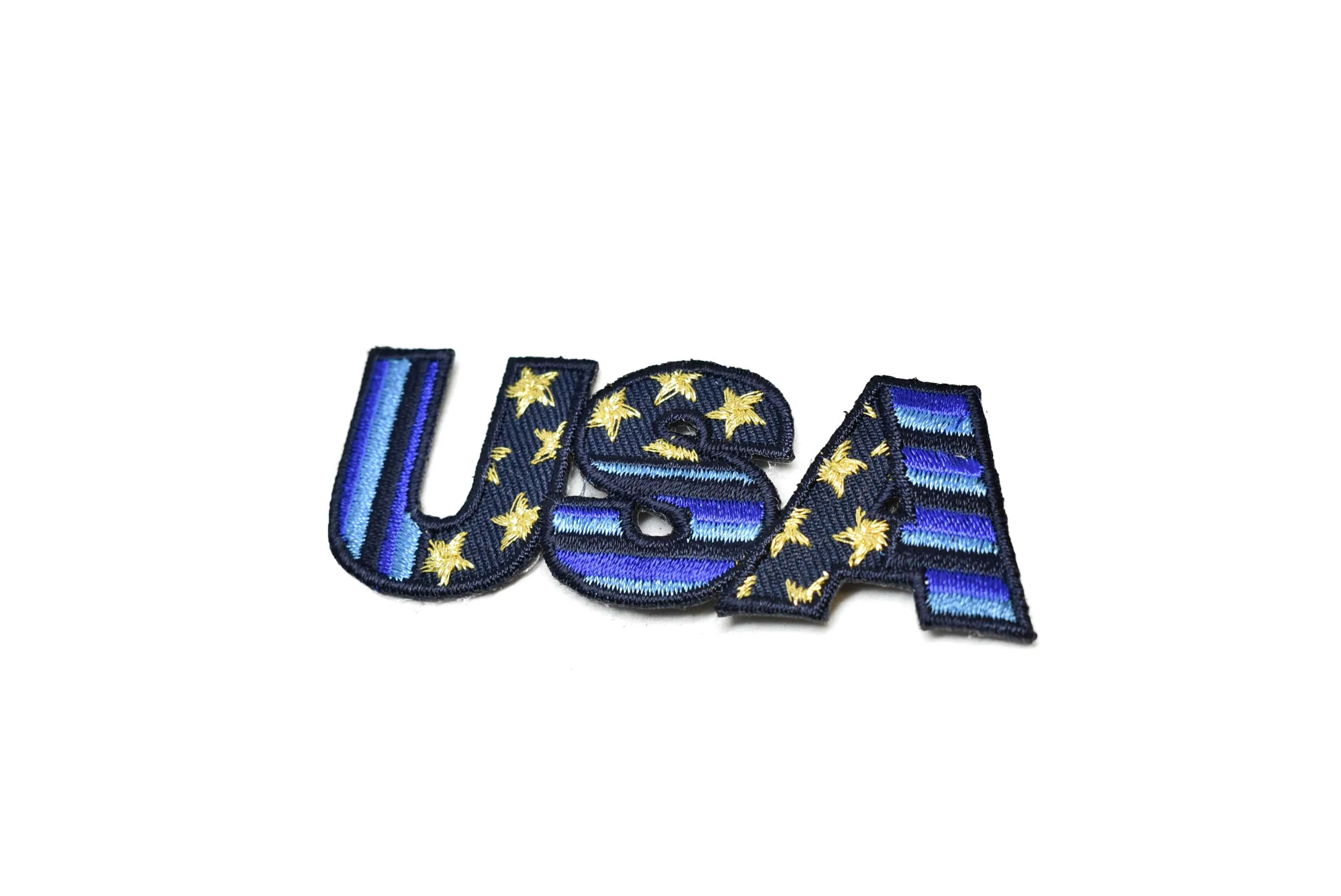 Embroidered "USA" Iron-On Patch