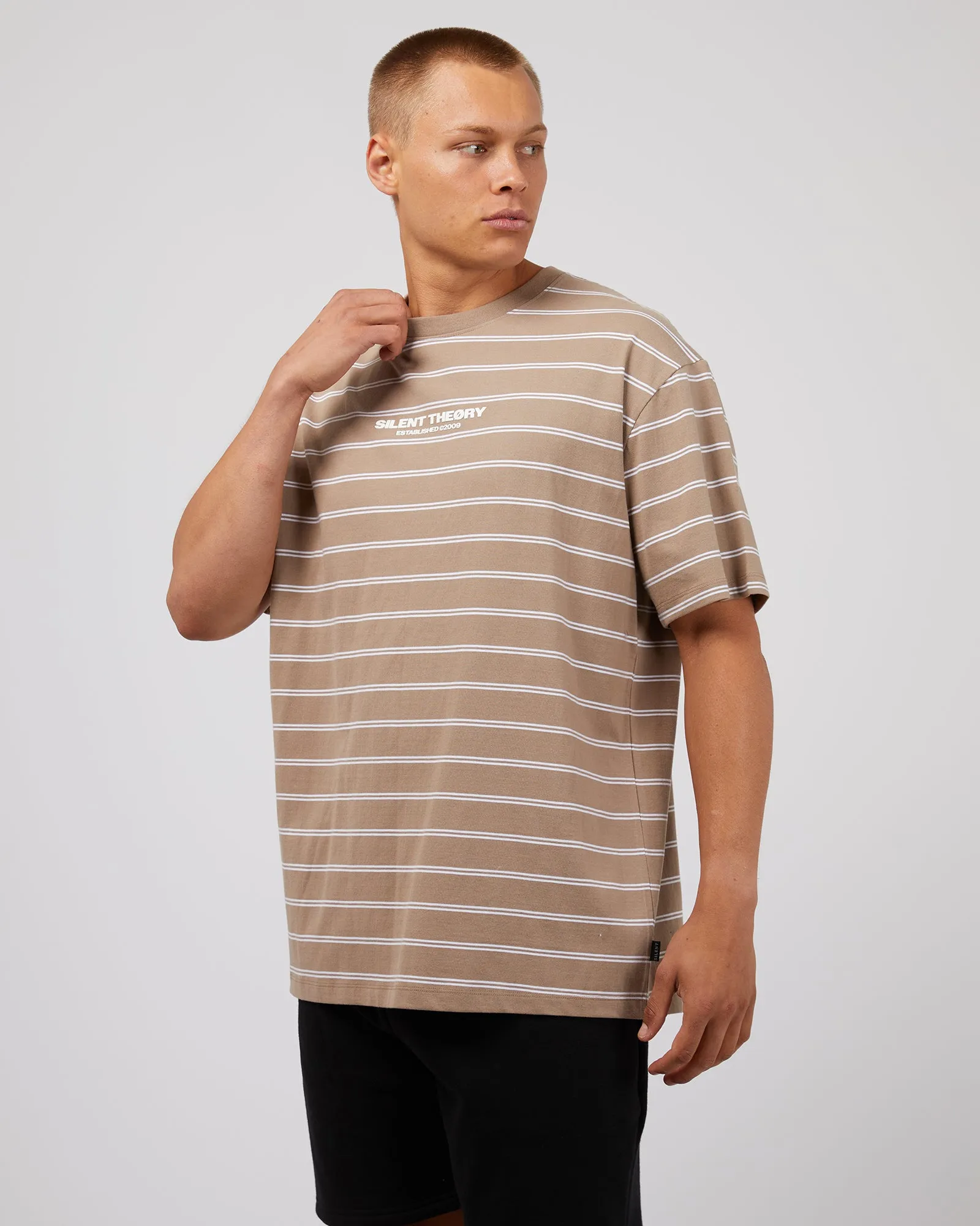 Essential Theory Stripe Tee Mushroom