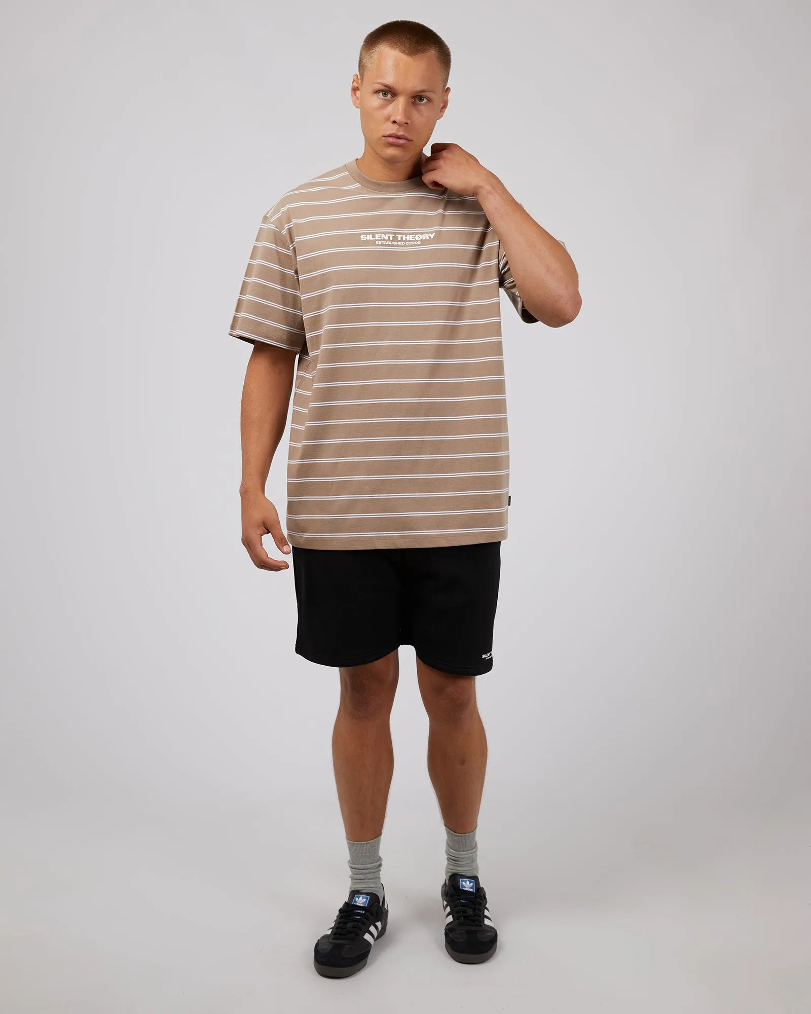 Essential Theory Stripe Tee Mushroom