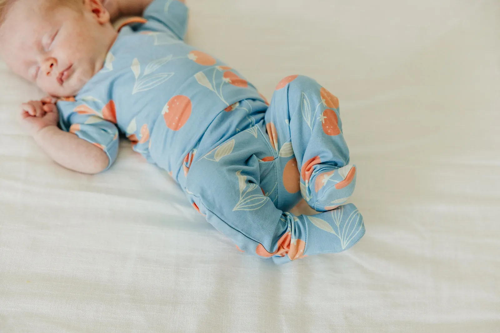 Footed Baby Pants - Clementine