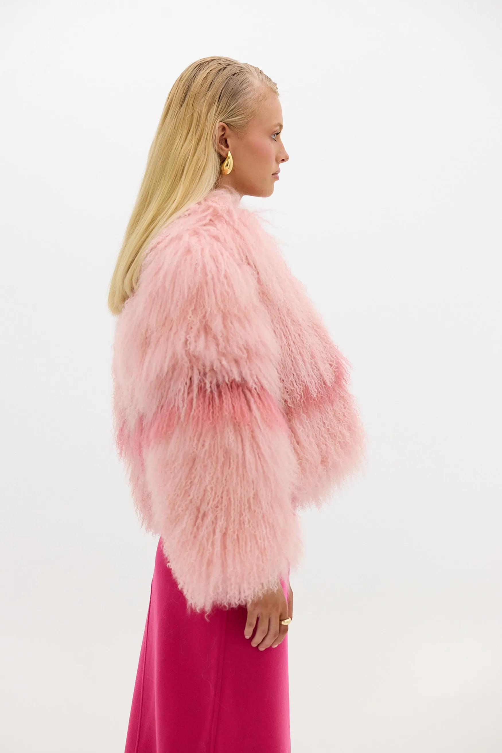 Georgina Jacket - Rosewater/Flamingo Pink