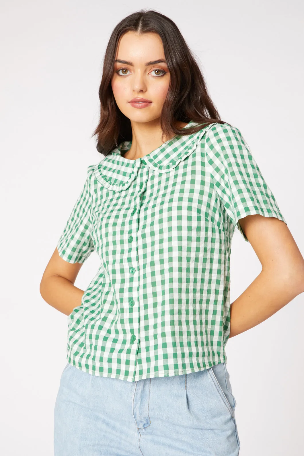 Heidi Check Blouse