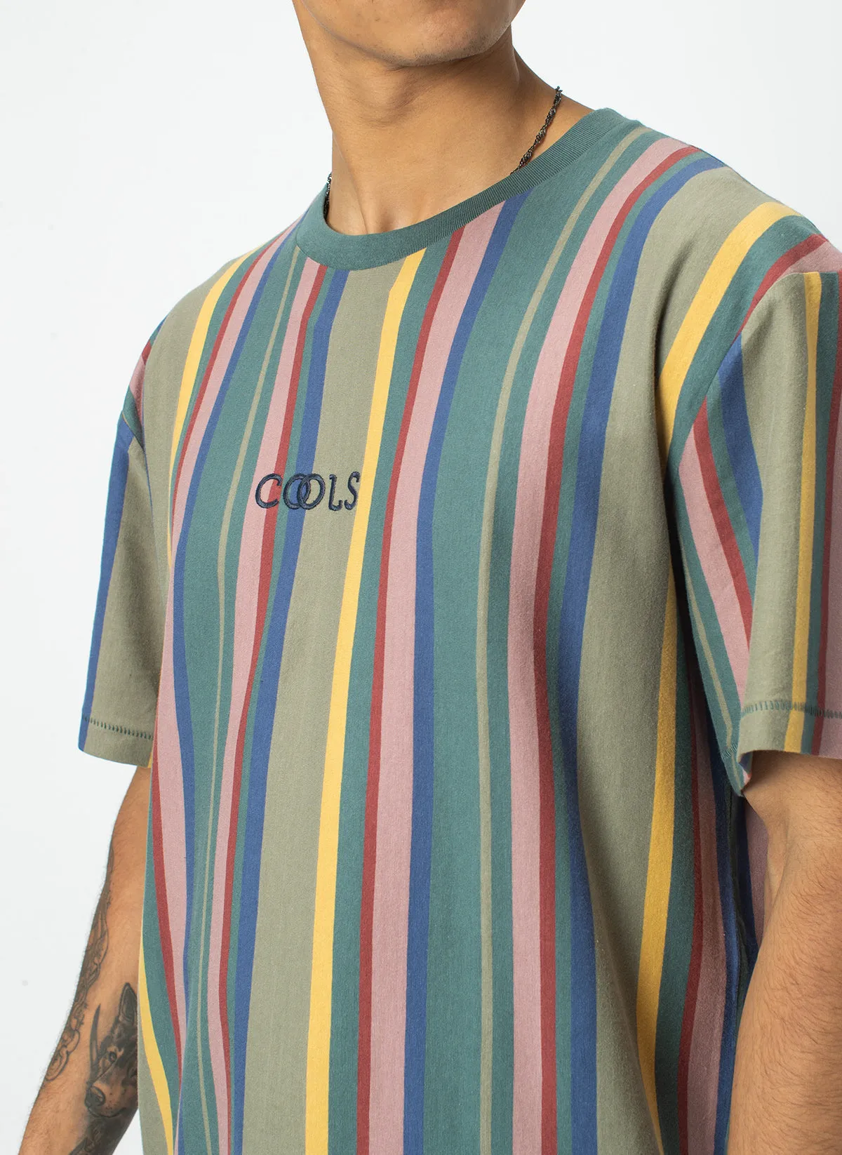 Homie Tee Heritage Vert Stripe