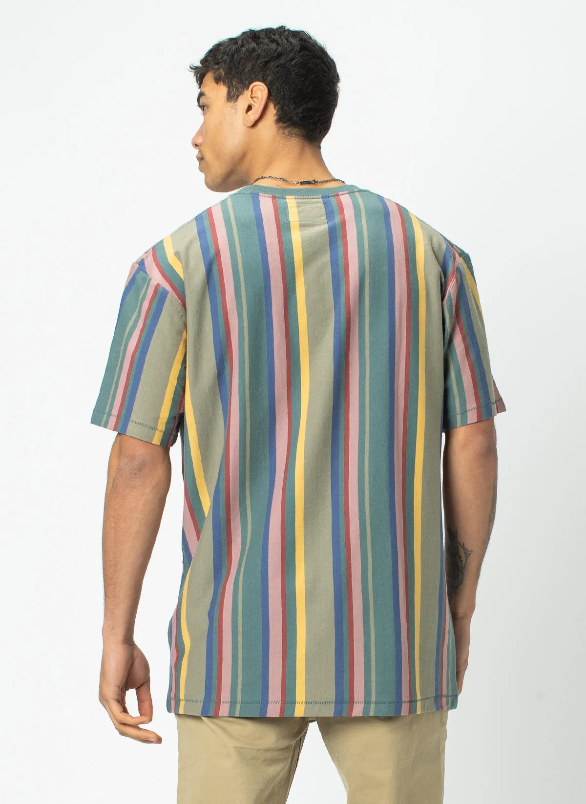 Homie Tee Heritage Vert Stripe