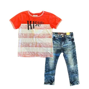 Kids Tees and Jeans Set, Hi Guy