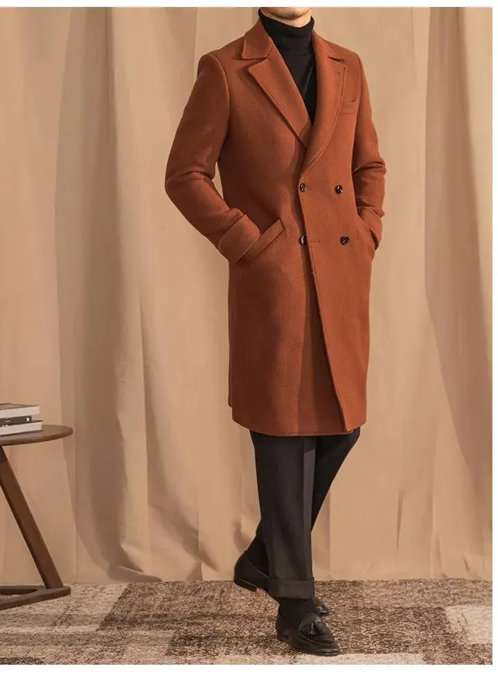 Kingsman Brown Double Breasted Coat by Italian Vega®