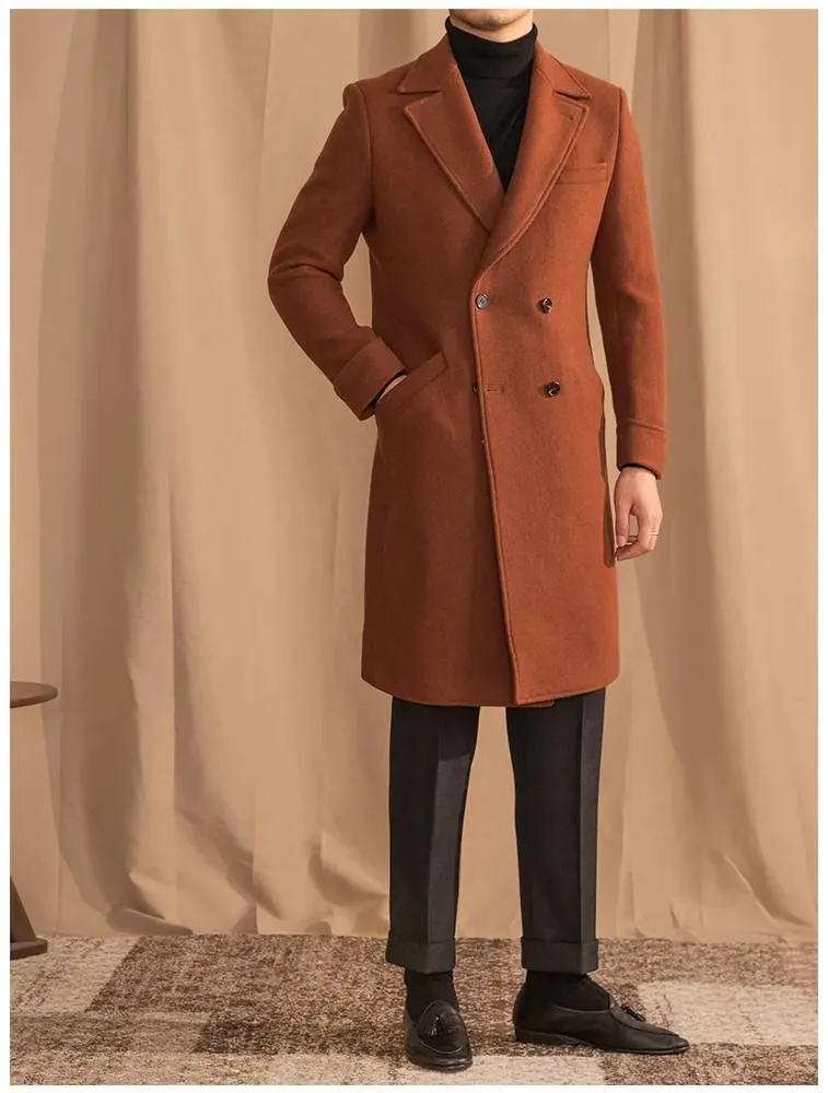 Kingsman Brown Double Breasted Coat by Italian Vega®