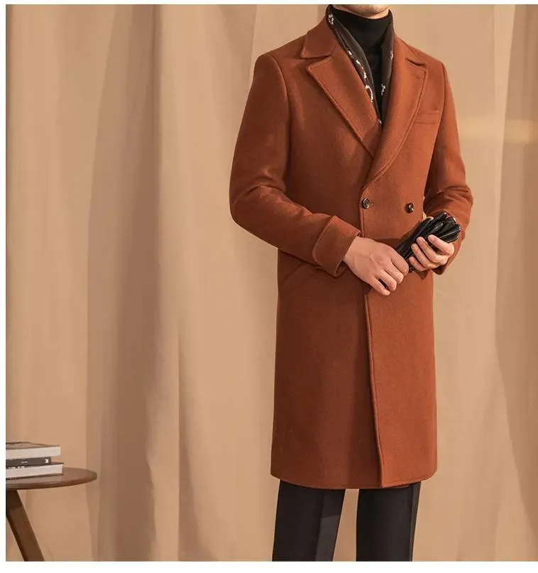 Kingsman Brown Double Breasted Coat by Italian Vega®