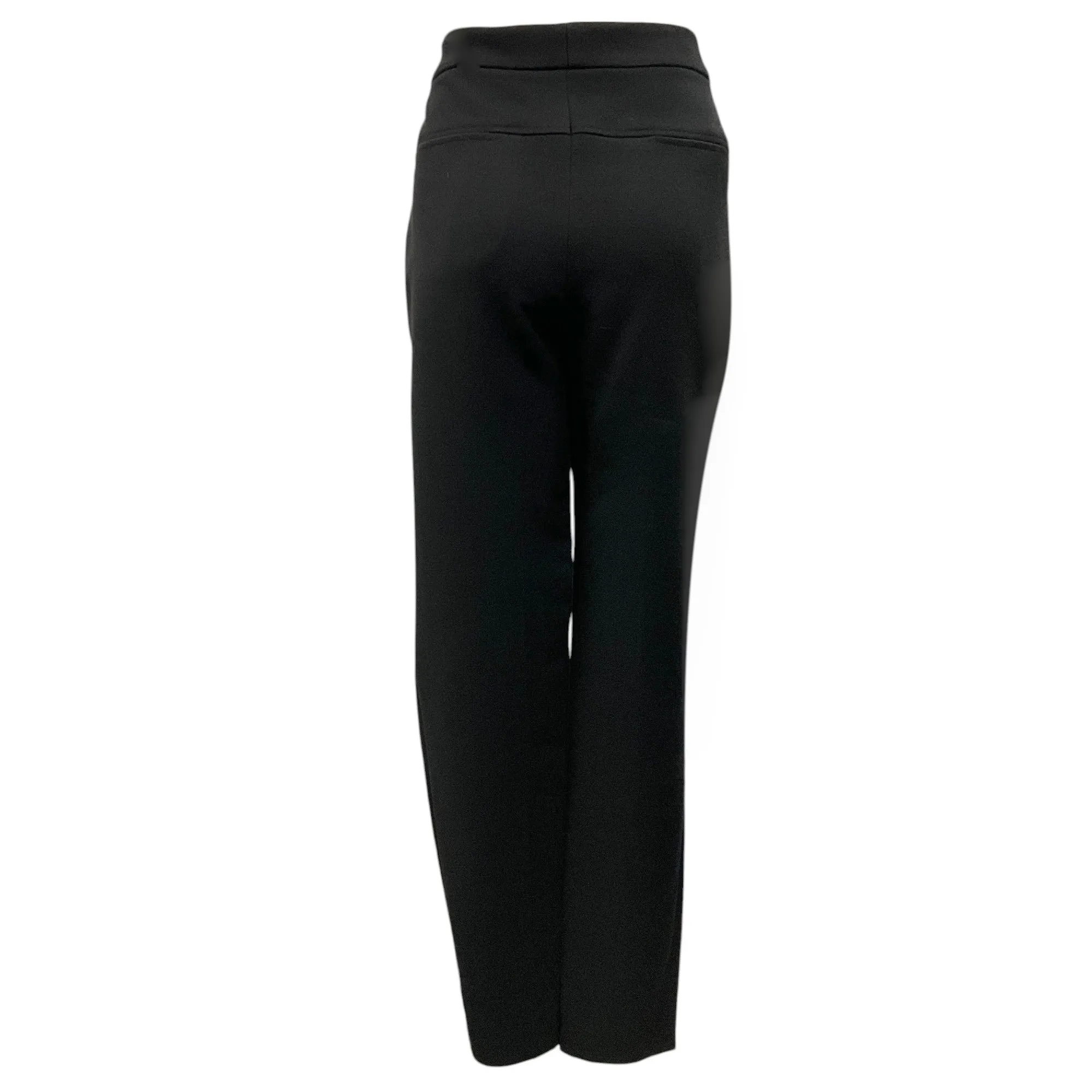 Lela Rose Black Viscose Stretch Demi Pant