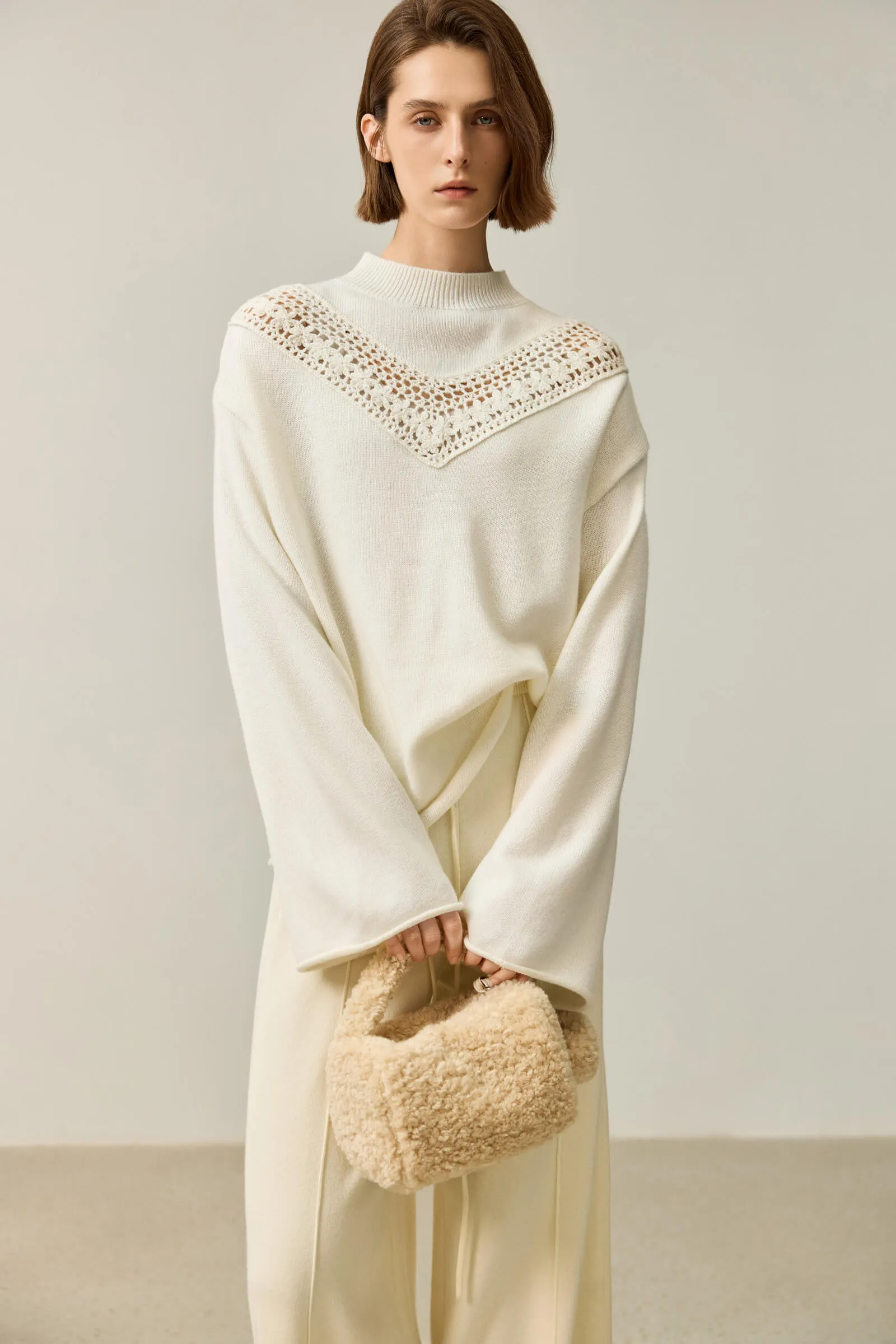 LILY Loose Hand-Crocheted Sweater