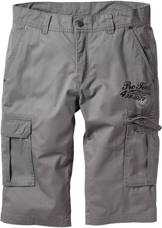 Long shorts regular fit Bpc Bonprix Collection, gray