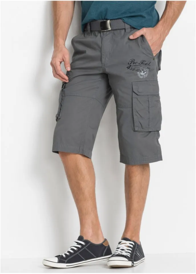 Long shorts regular fit Bpc Bonprix Collection, gray