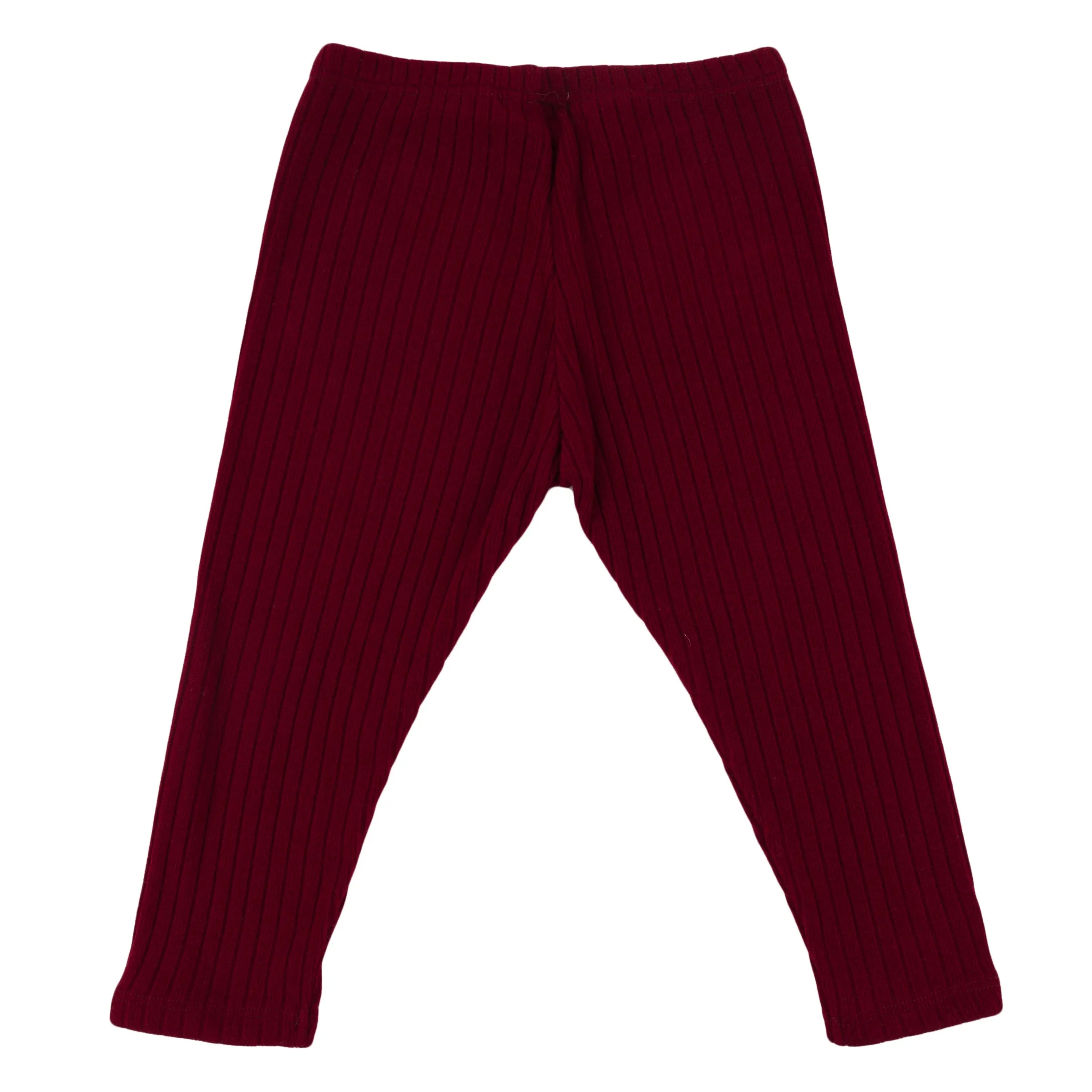 oh baby! Wide Rib Fuzzy Sweater Knit Legging - Berry