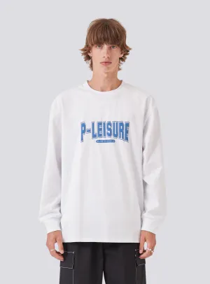 P-Leisure College LS Tee White