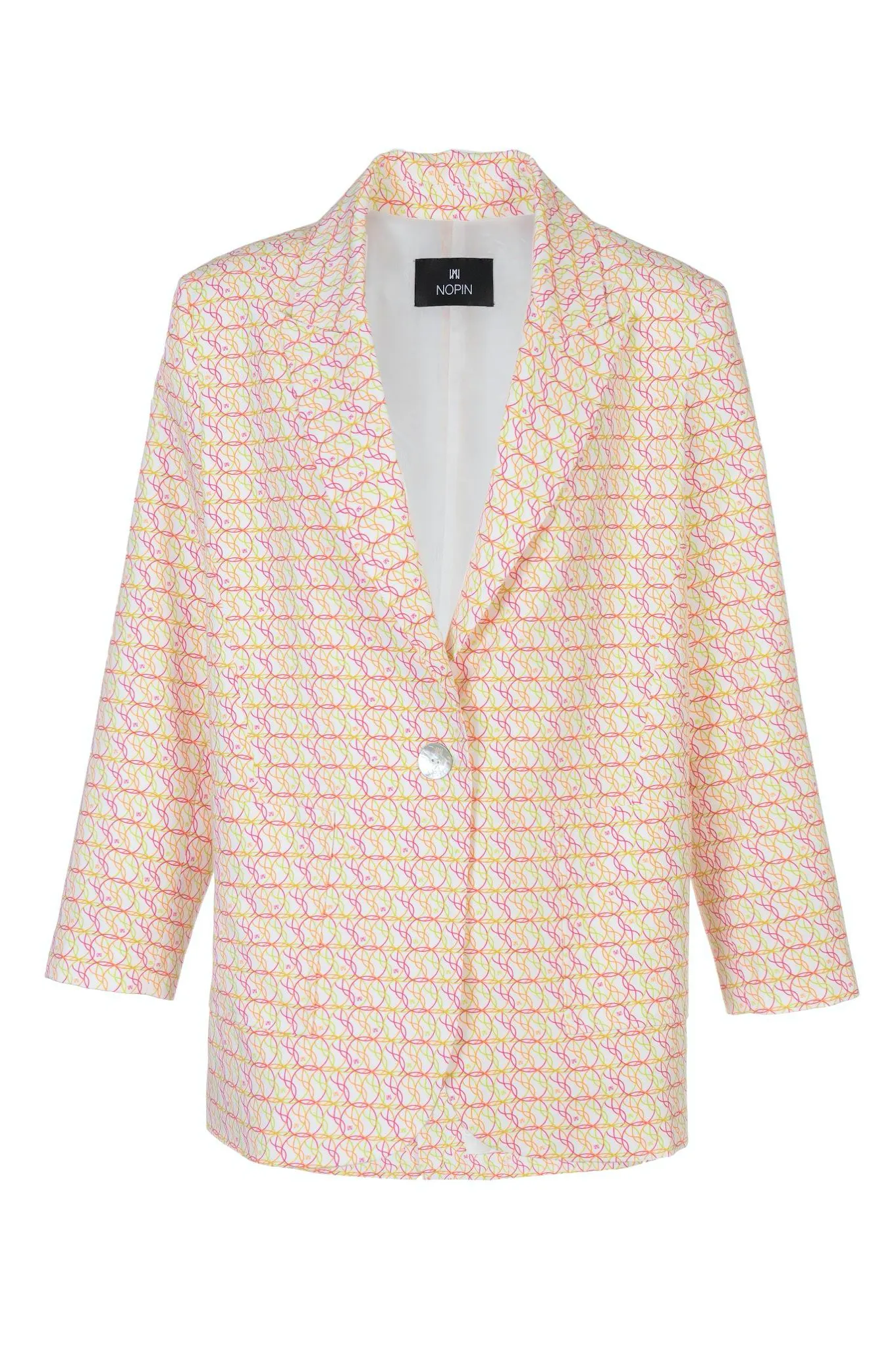 Printed Oversized Blazer