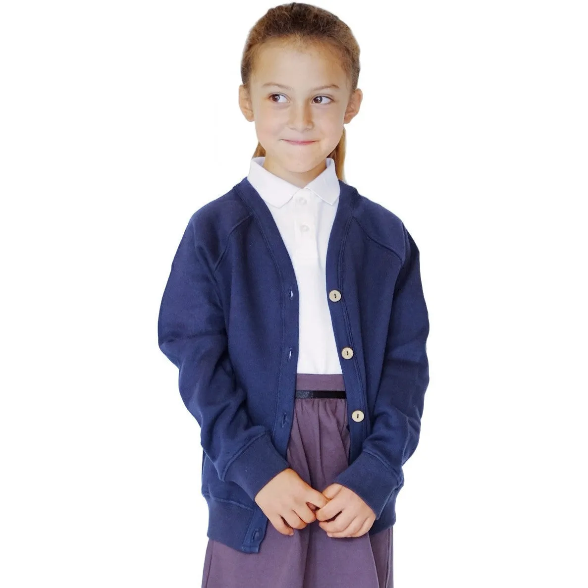 Pure Cotton School Cardigan - Available in 4 colours