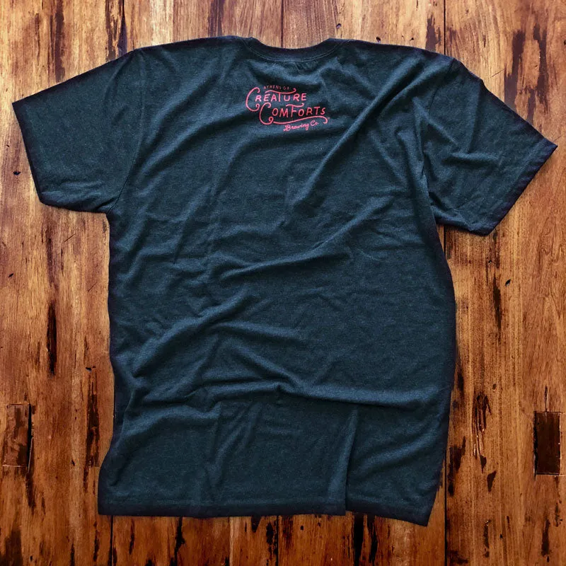 Red-on-Black Logo Triblend Tee