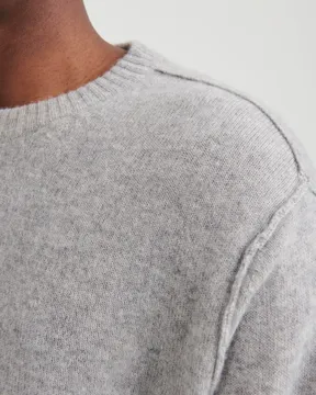 Reversible Cashmere Crewneck Sweater