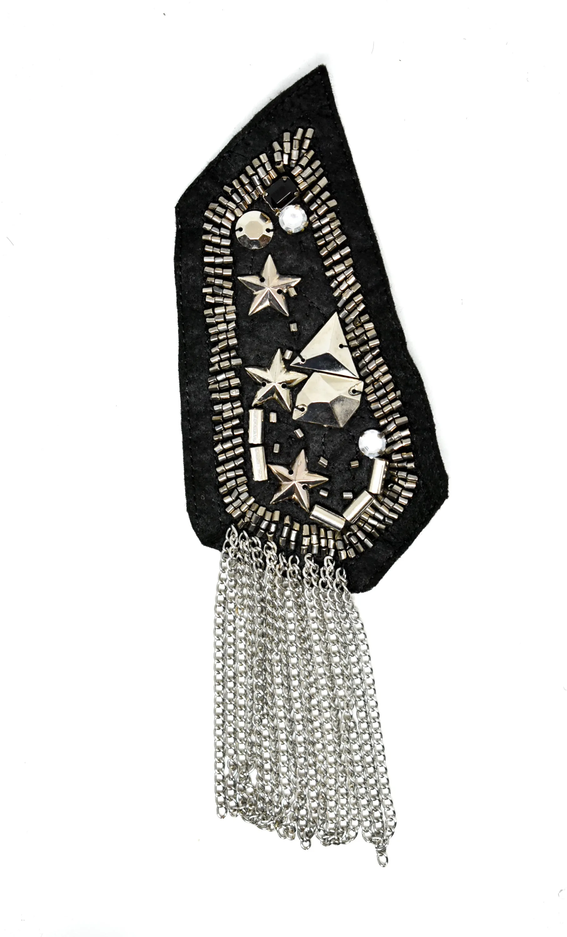 Rhinestone and Studded Epaulets (2 Pieces)