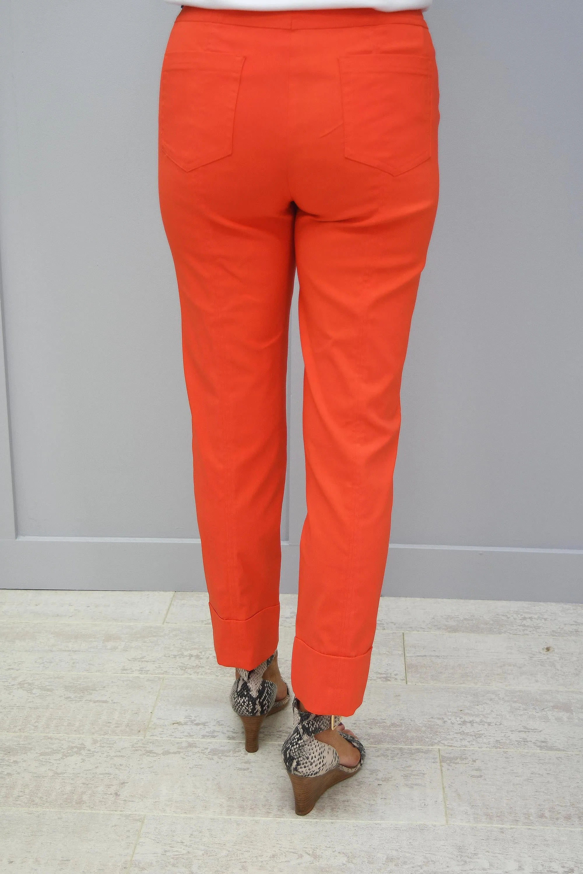 Robell Bella Orange 7/8 Trousers - 51568 5499 321