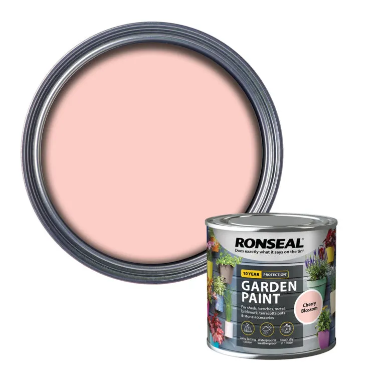 Ronseal Garden Paint - Cherry Blossom 250ml