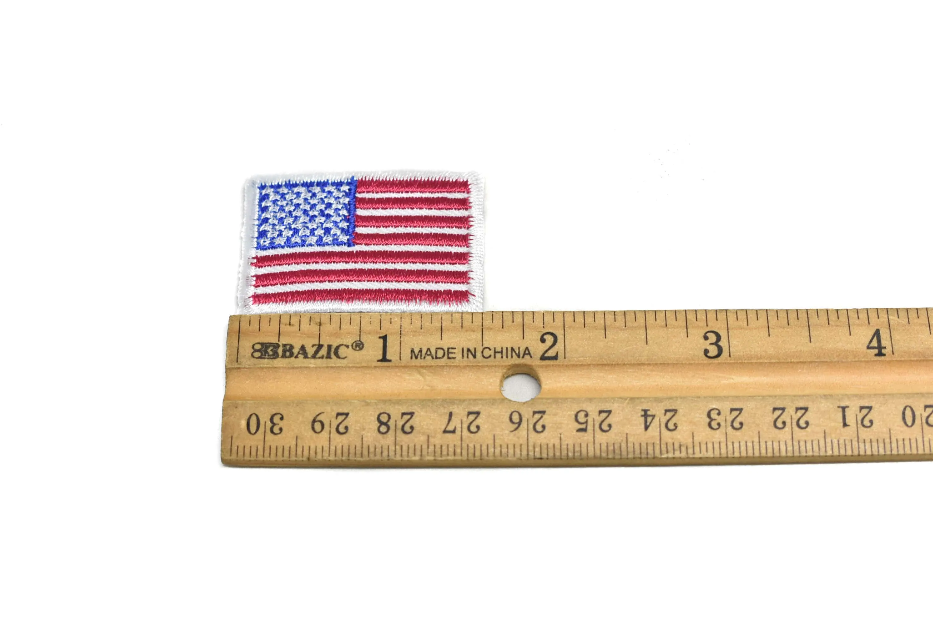 Small American Flag Patch 1.50" x 1" (6/12 pcs)