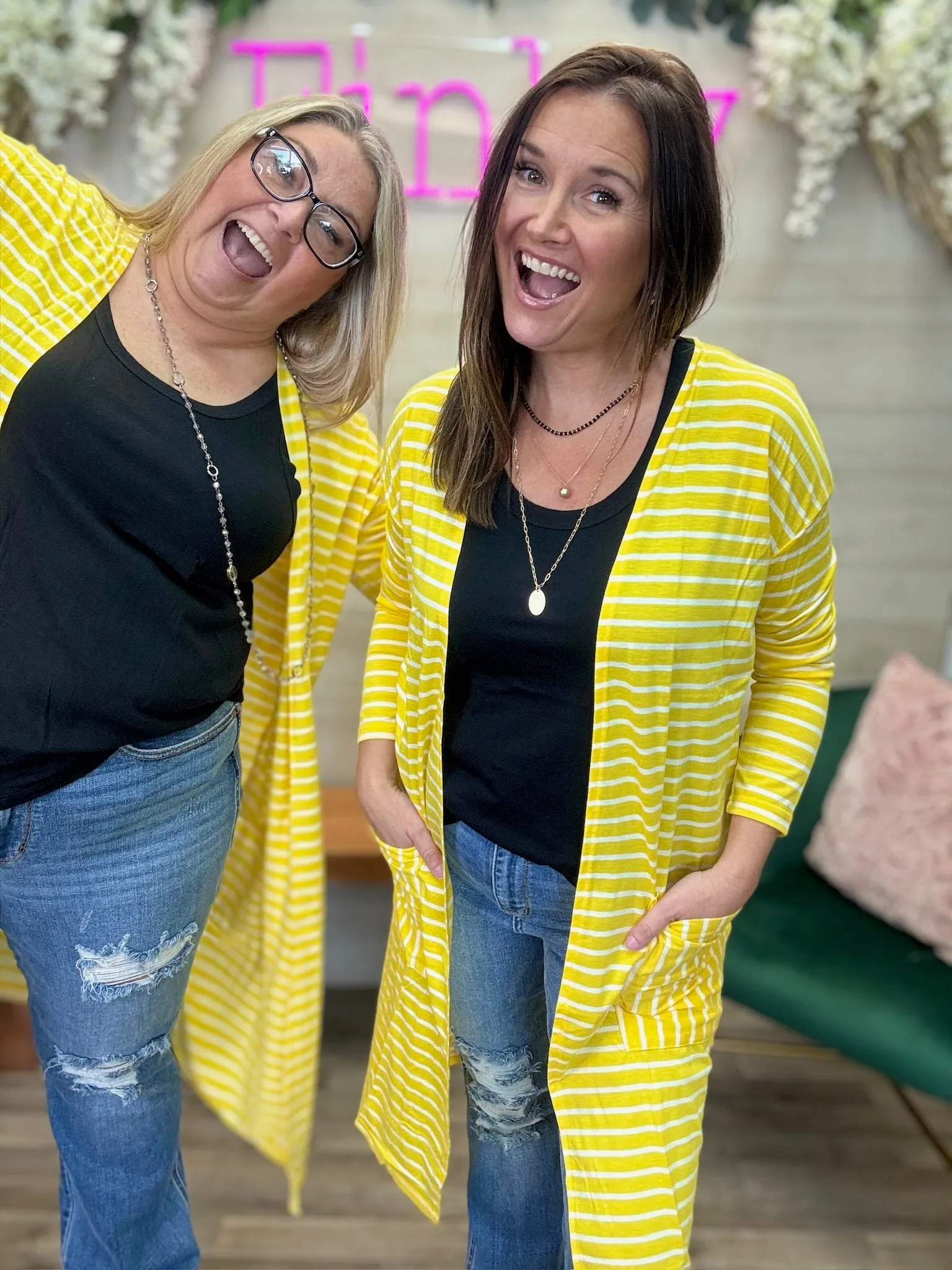 Striped Yellow Cardigan