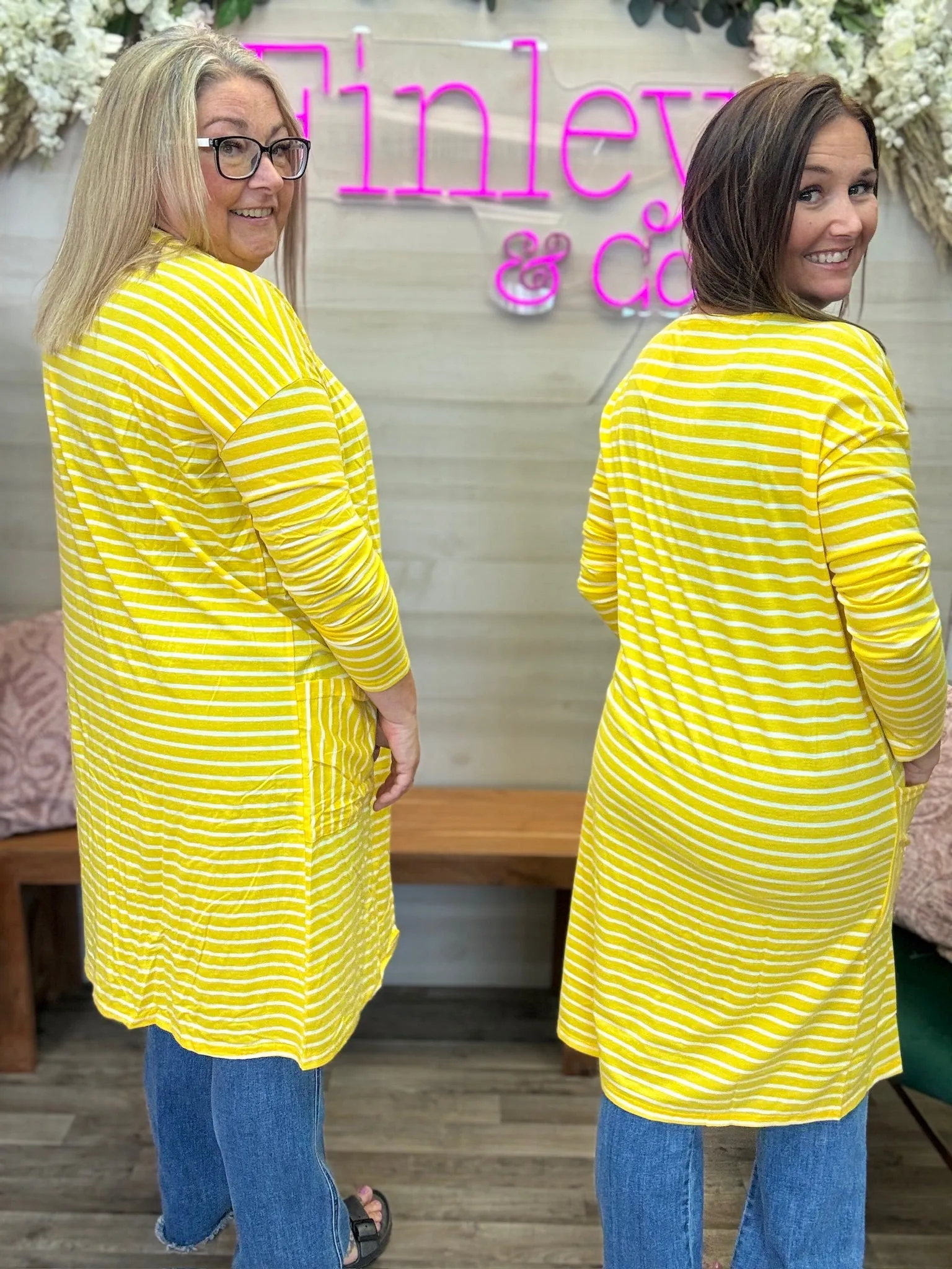 Striped Yellow Cardigan