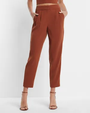 Stylist Super High Waisted Pleated Ankle Pant in Bullion