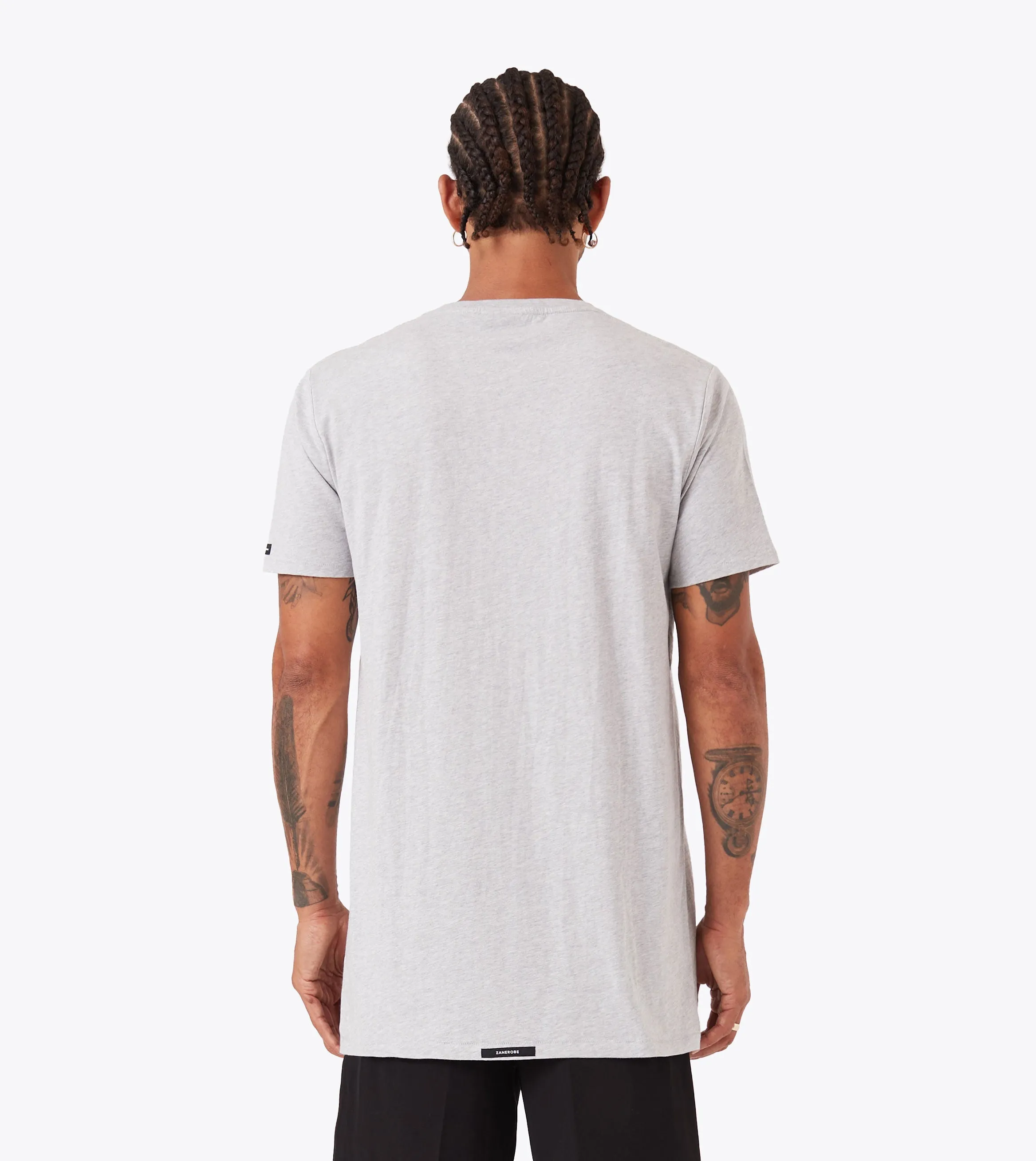 Tall Tee Grey Marle