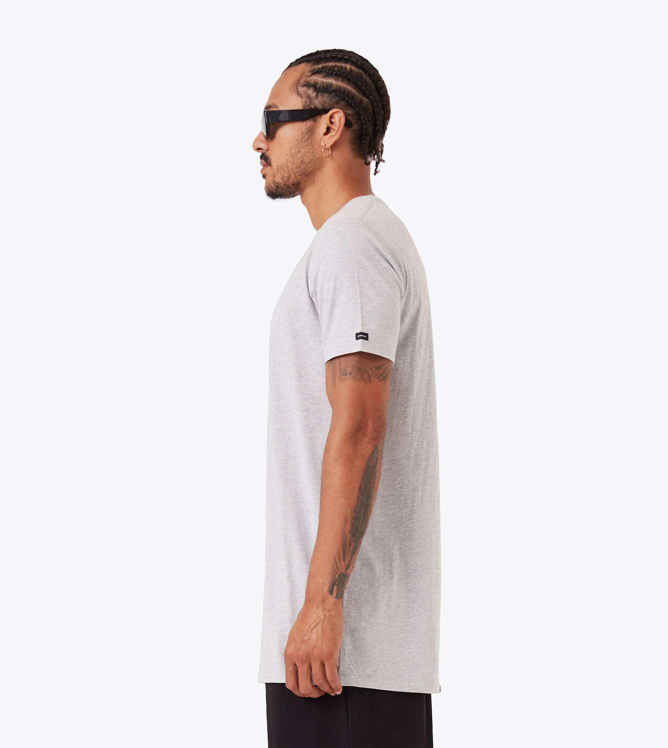 Tall Tee Grey Marle