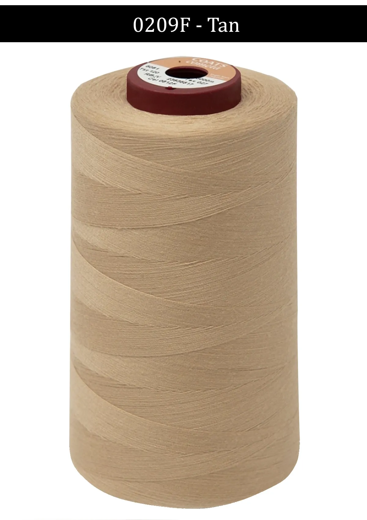 Tan Coats Cometa Overlocking Thread Cones - 5000 Metre Per Spool