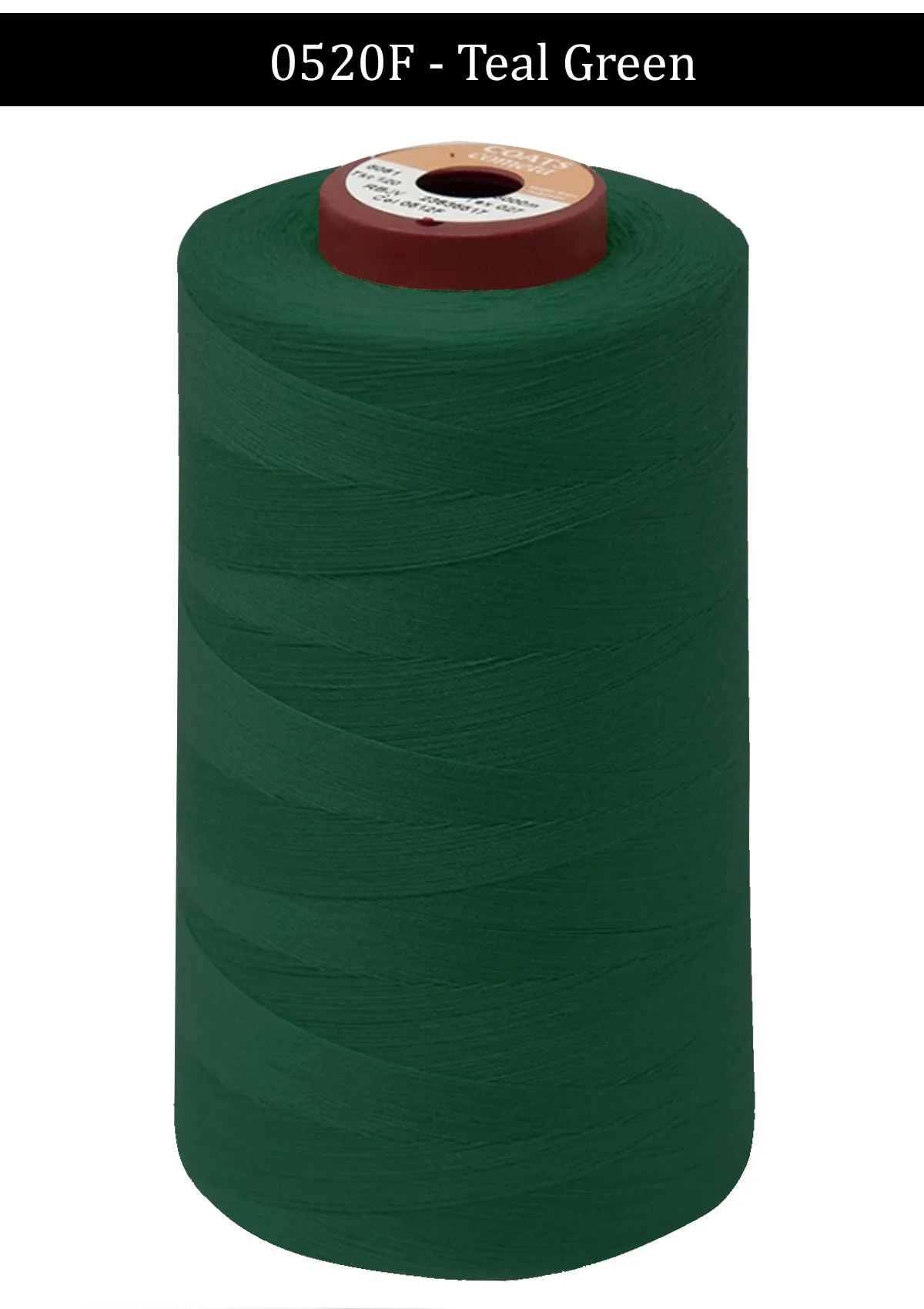 Teal Green Coats Cometa Overlocking Thread Cones - 5000 Metre Per Spool