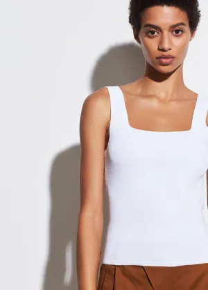 Vince - Square Neck Tank Optic White