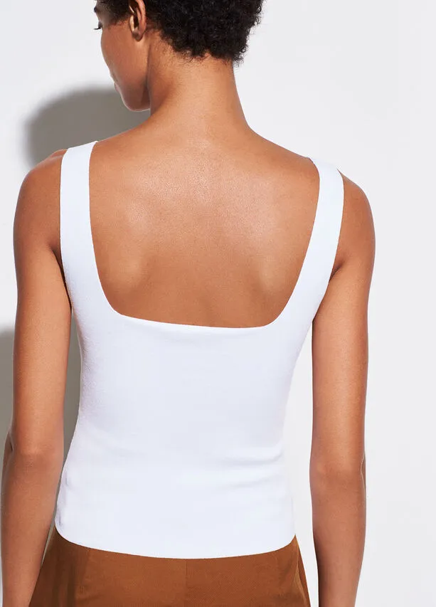 Vince - Square Neck Tank Optic White