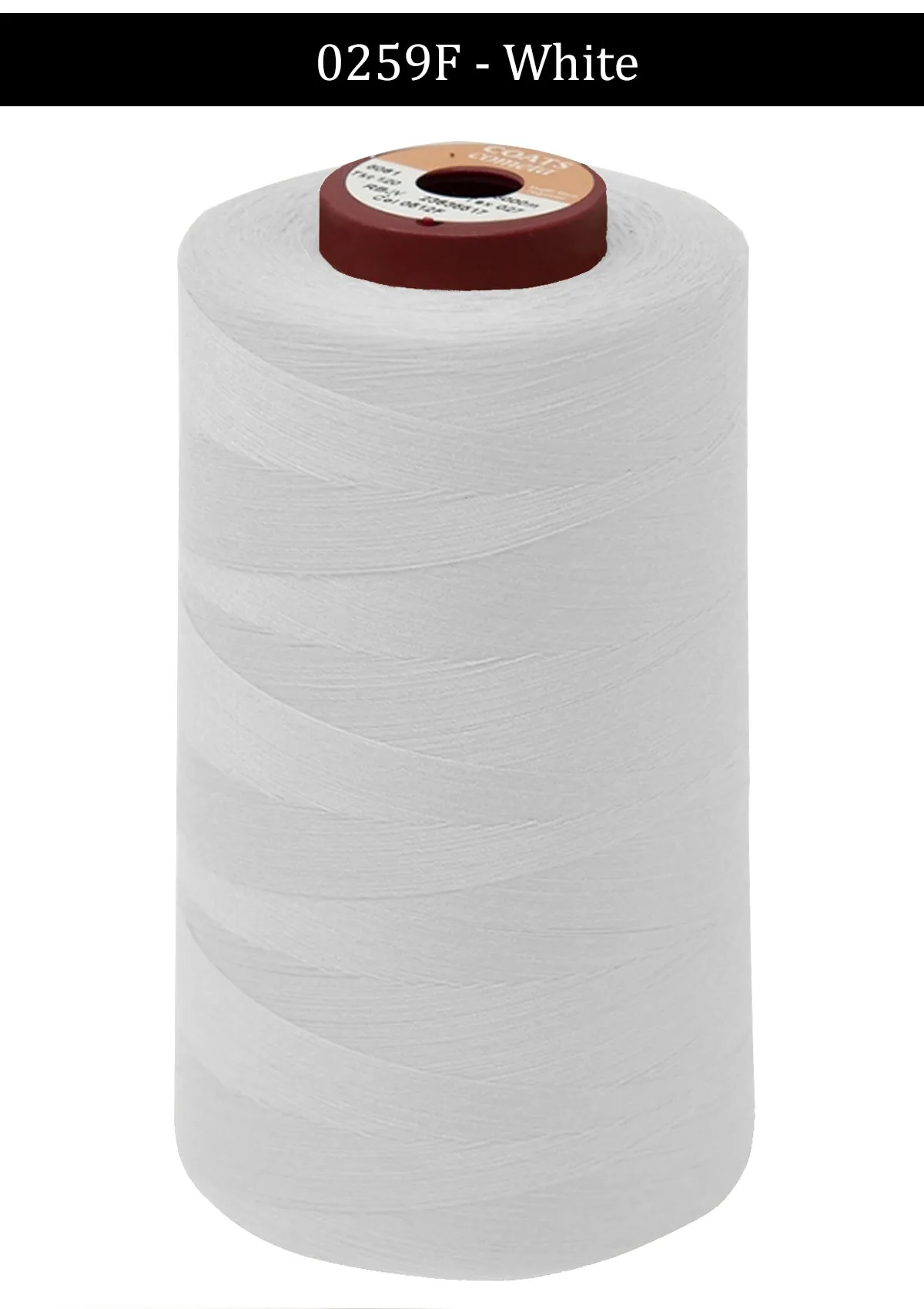 White Coats Cometa Overlocking Thread Cones - 5000 Metre Per Spool